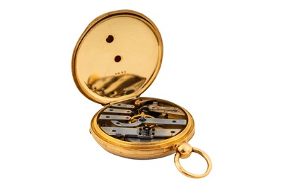 Lot 479 - Dumont Guinand - 18k Gold Open-Faced Pocket Watch