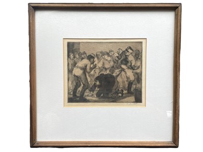 Lot 17 - Doitch (Erich) ‘Jews Scrubbing Street, Vienna - A Memory’