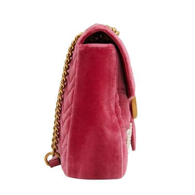 Lot 3 - Gucci Fuchsia Marmont Large Shoulder Bag