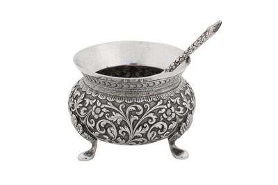 Lot 154 - A late 19th century Anglo – Indian silver salt Cutch, Bhuj circa 1890 by Mawji Raghavji