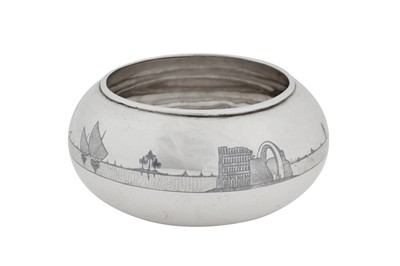 Lot 263 - An early 20th century Iraqi silver and niello bowl, circa 1930 signed Omara Salih