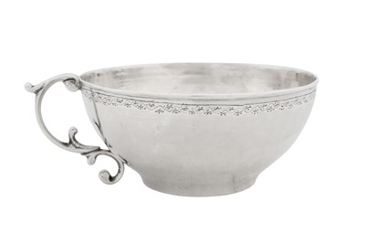 Lot 233 - An early 19th century Ottoman Turkish silver water cup, probably with the Tughra of Mustafa IV (r. 1807-8) or Mahmud II (r. 1808-39)
