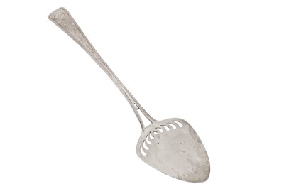 Lot 341 - A George III sterling silver pie or pastry server or trowel, London 1789 by George Smith and William Fearn