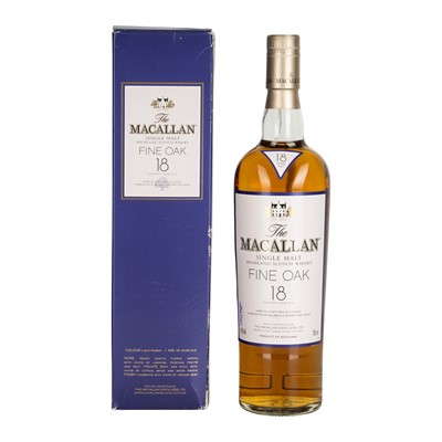 Lot 308 - Macallan Fine Oak 18 Year Old - 1 bottle