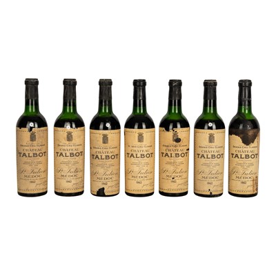 Lot 132 - Chateau Talbot 1962 - 7 half bottles