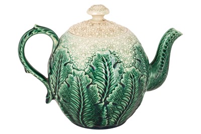 Lot 133 - A 19th century creamware cauliflower teapot and cover, possibly by Wedgwood