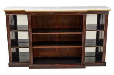 Lot 13 - Royal Interest, formerly the property of King George VI - A Regency breakfront bookcase