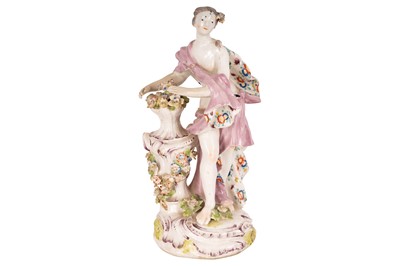 Lot 122 - A Bow porcelain figure of Flora, circa 1760