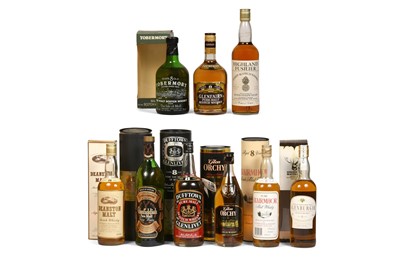 Lot 336 - Selection of 8 Year Old and Pure Malt - 9 bottles
