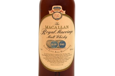 Lot 273 - Macallan Royal Marriage Charles & Diana - 1 bottle