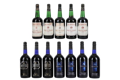 Lot 301 - Harvey's Bristol Cream mixed eras - 12 bottles
