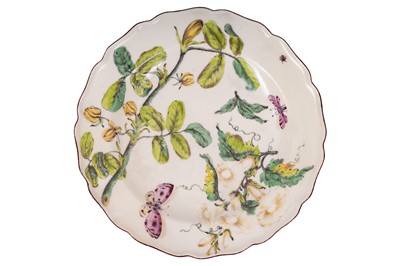 Lot 123 - A mid-18th century Chelsea Porcelain 'Hans Sloane' plate