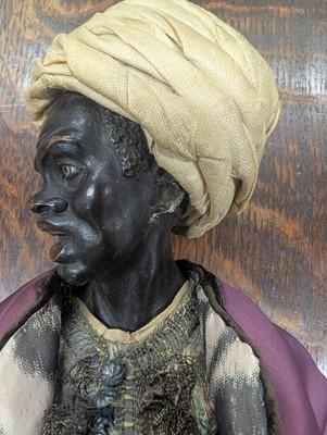 Lot 35 - An early 19th Century Neapolitan terracotta & wood creche figure circa 1820