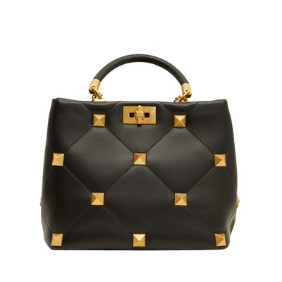 Lot 147 - Valentino Black Medium Roman Stud Tote