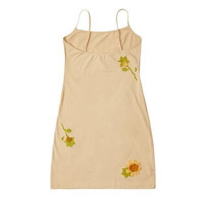 Lot 137 - Fendi Beige Appliqué Camisole Dress