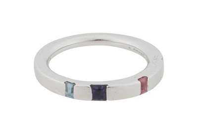 Lot 173 - Asprey l A gem-set bracelet, necklace, earring and ring suite
