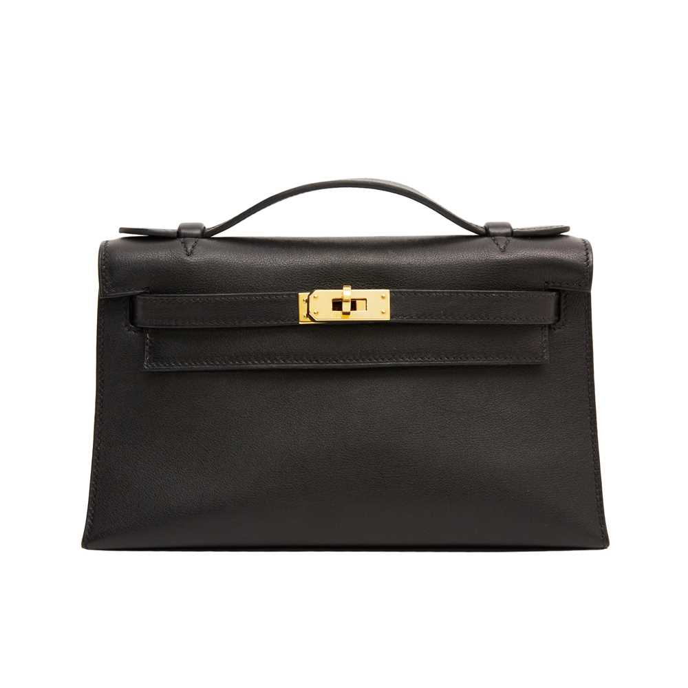 192 - Hermes Black Swift Kelly Pochette
