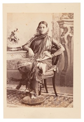 Lot 111 - INDIA, STUDIO PORTRAIT STUDIES, c.1880