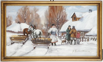 Lot 125 - Adam Setkowicz (1875-1945), Polish School. A...