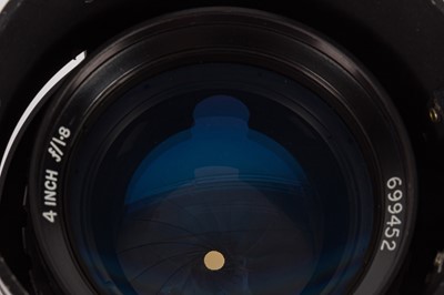 Lot 191 - A Taylor Hobson 4" f/1.8 Lens