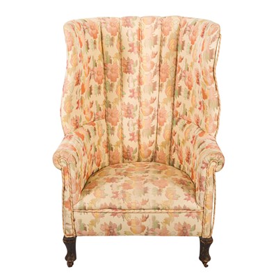 Lot 62 - An early 20th century barrel back armchair