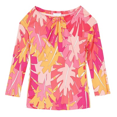 Lot 357 - Emilio Pucci Pink Abstract Top - Size UK 12