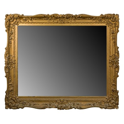 Lot 76 - A Victorian gilt wood and gesso framed mirror