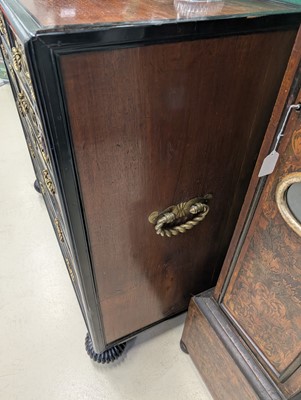 Lot 1 - An Indo-Dutch (Dutch East Indies Co.) teak and ebonised chest of drawers