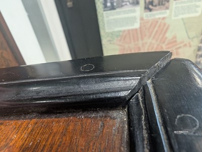 Lot 1 - An Indo-Dutch (Dutch East Indies Co.) teak and ebonised chest of drawers