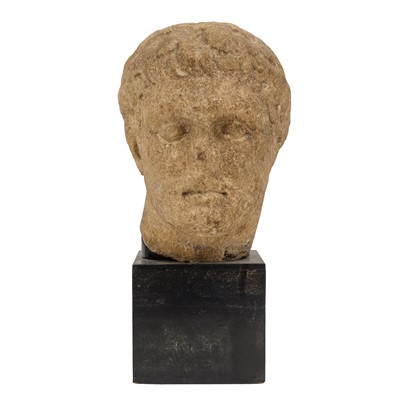 Lot 72 - A life-size marble male head, possibly Roman, circa 1st Century B.C./A.D.
