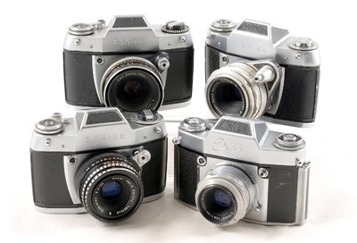 Lot 129 - 4 Ihagee EXA 35mm Film Cameras.