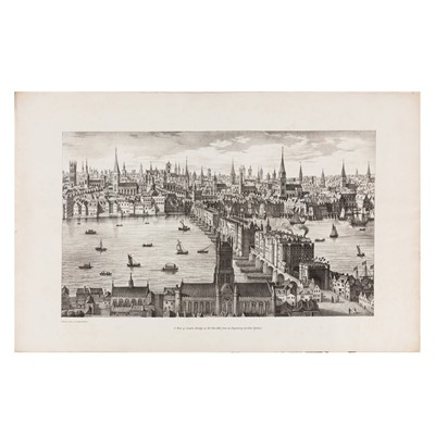 Lot 100 - Yates (Major G). & Sir John Rennie, A View of Old London Bridge in 1823