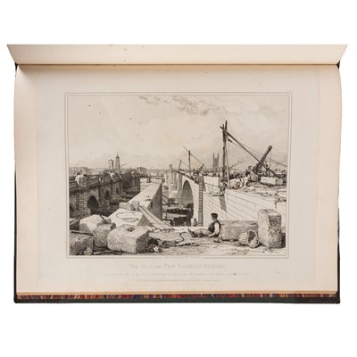 Lot 85 - Cooke (Edward William) and George Rennie, Views of the Old and New London Bridges