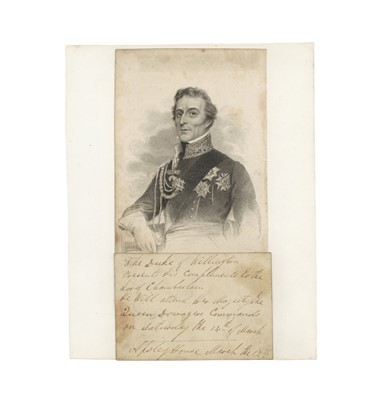 Lot 480 - Wellington (Arthur Wellesley, Duke of)