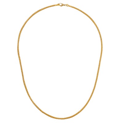 Lot 396 - A fancy link chain necklace