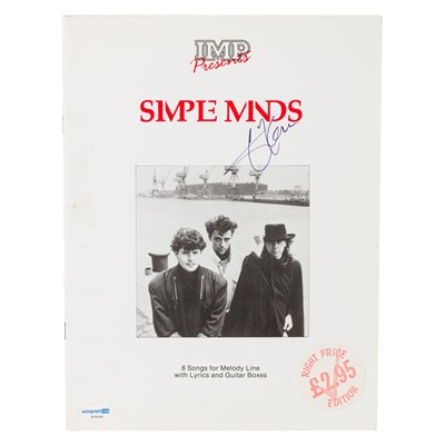 Lot 391 - Simple Minds.- Jim Kerr