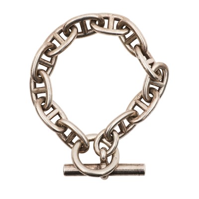 Lot 237 - Hermes Men's Silver Chaine d'Ancre Bracelet