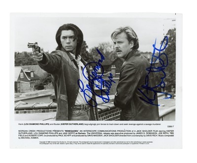 Lot 256 - Renegades.- Kiefer Sutherland and Lou Diamond Phillips