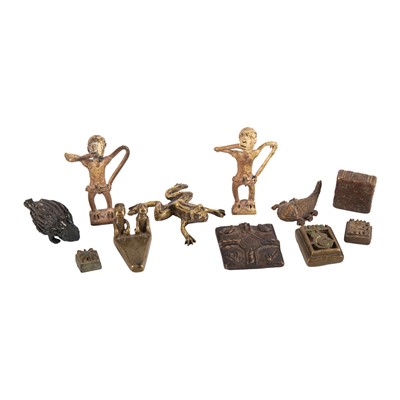 Lot 500 - A collection of Ashanti coins and gold weights 19th Century onwards