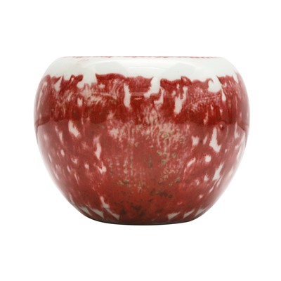 Lot 168 - A Chinese copper-red-decorated water pot, Republic period