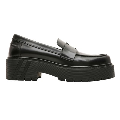Lot 213 - Hermès Black Klement Chunky Loafer - Size 38
