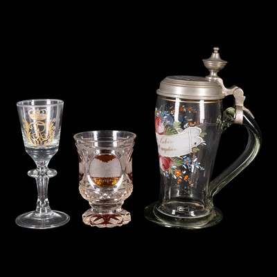 Lot 448 - King Frederick William II of Prussia - 18th century commemorative wine glass