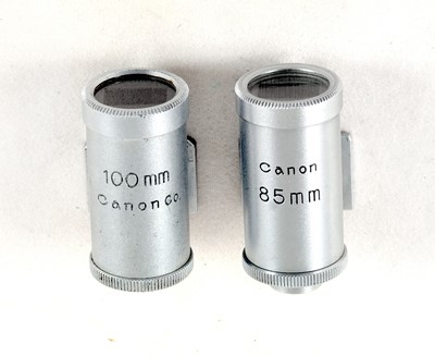Lot 192 - Viewfinders for Canon 85mm & 100mm Rangefinder Lenses.