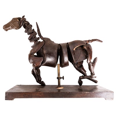 Lot 131 - A late 19th / early 20th century artist's lay model of a horse