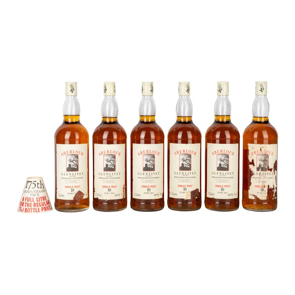 Lot 212 - Aberlour 10 year old 1litre - 6 bottles