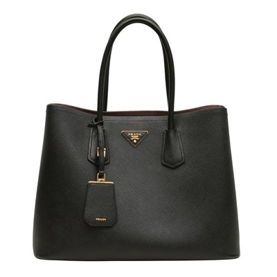 Lot 150 - Prada Black Saffiano Large Double Tote