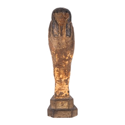 Lot 273 - An Egyptian wood figure of Ptah-Sokar-Osiris