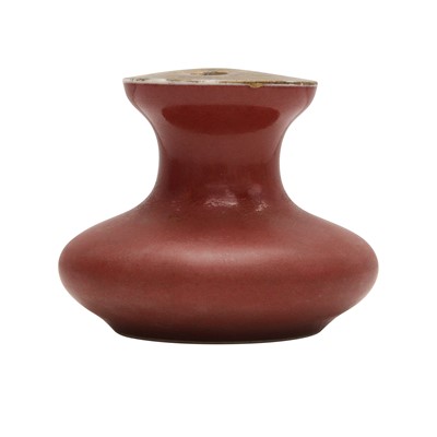 Lot 119 - A Chinese copper-red gilt-decorated flower jar, Qing dynasty, 19th century