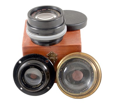 Lot 217 - Brass Ross, Wray & Another Large Format Lens.