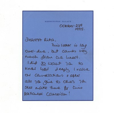 Lot 499 - Diana, Princess of Wales